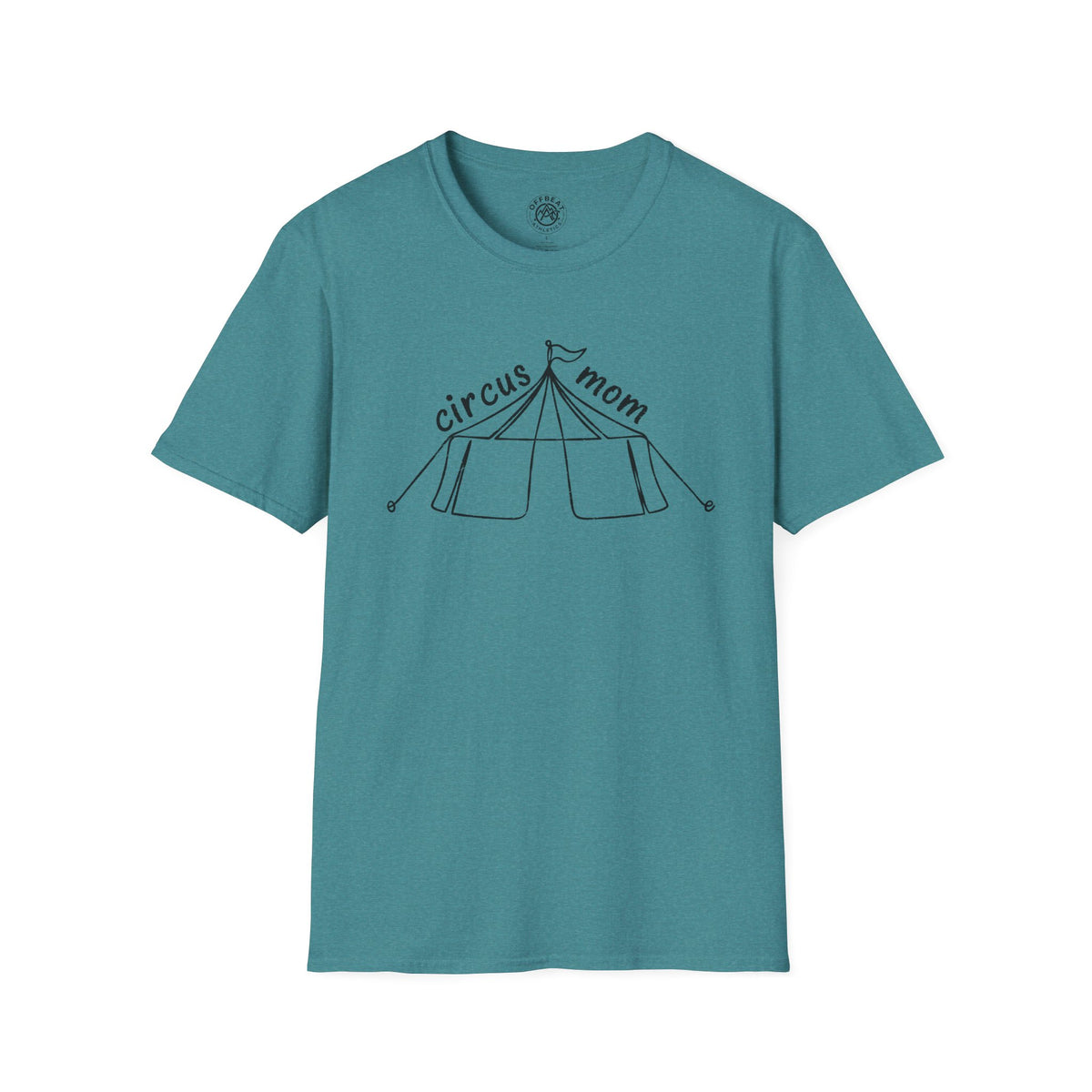Circus Mom T-Shirt – Hand-Drawn Circus Tent Mothers' Tee