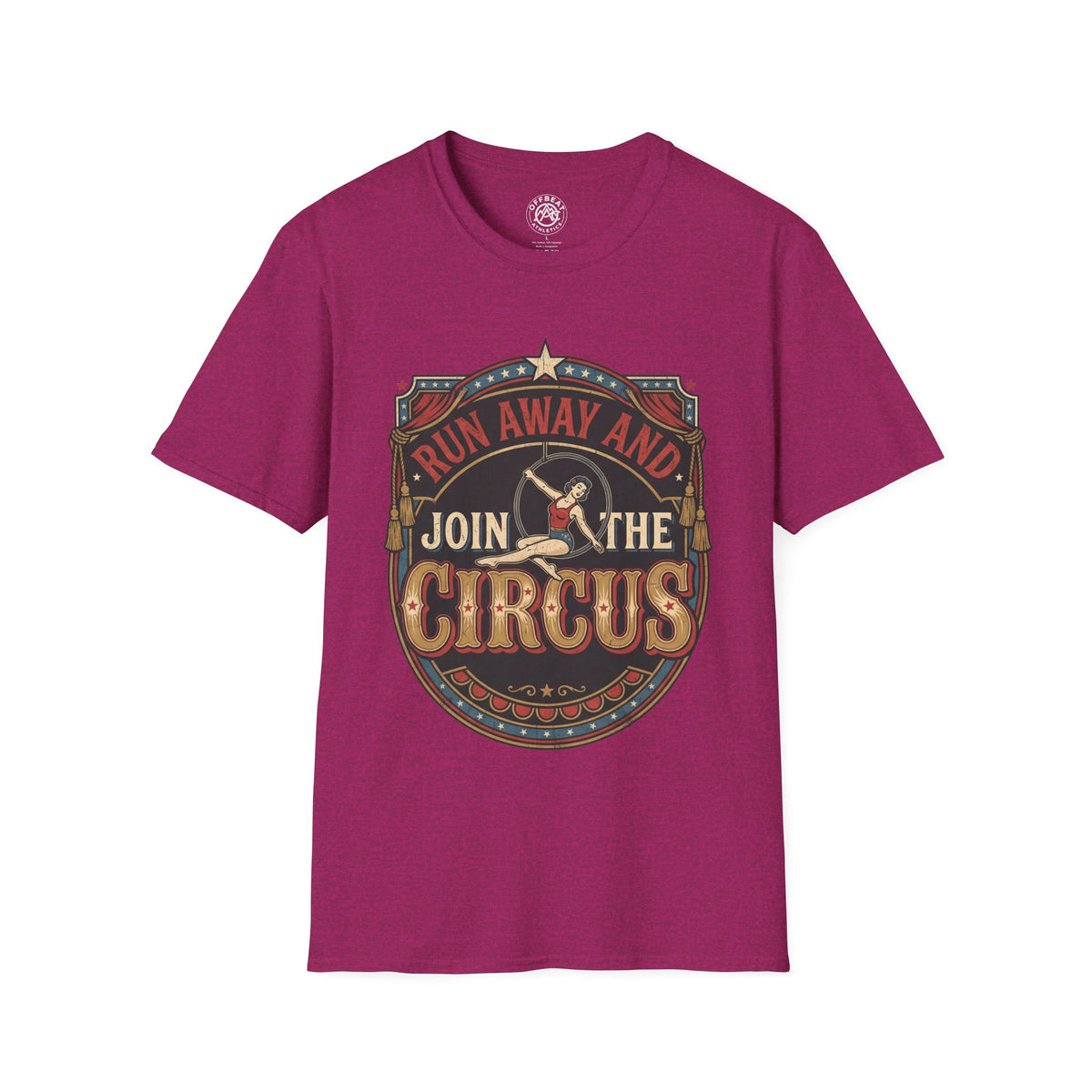 Circus Graphic T-Shirt — "Run Away and Join the Circus" Vintage Poster Tee