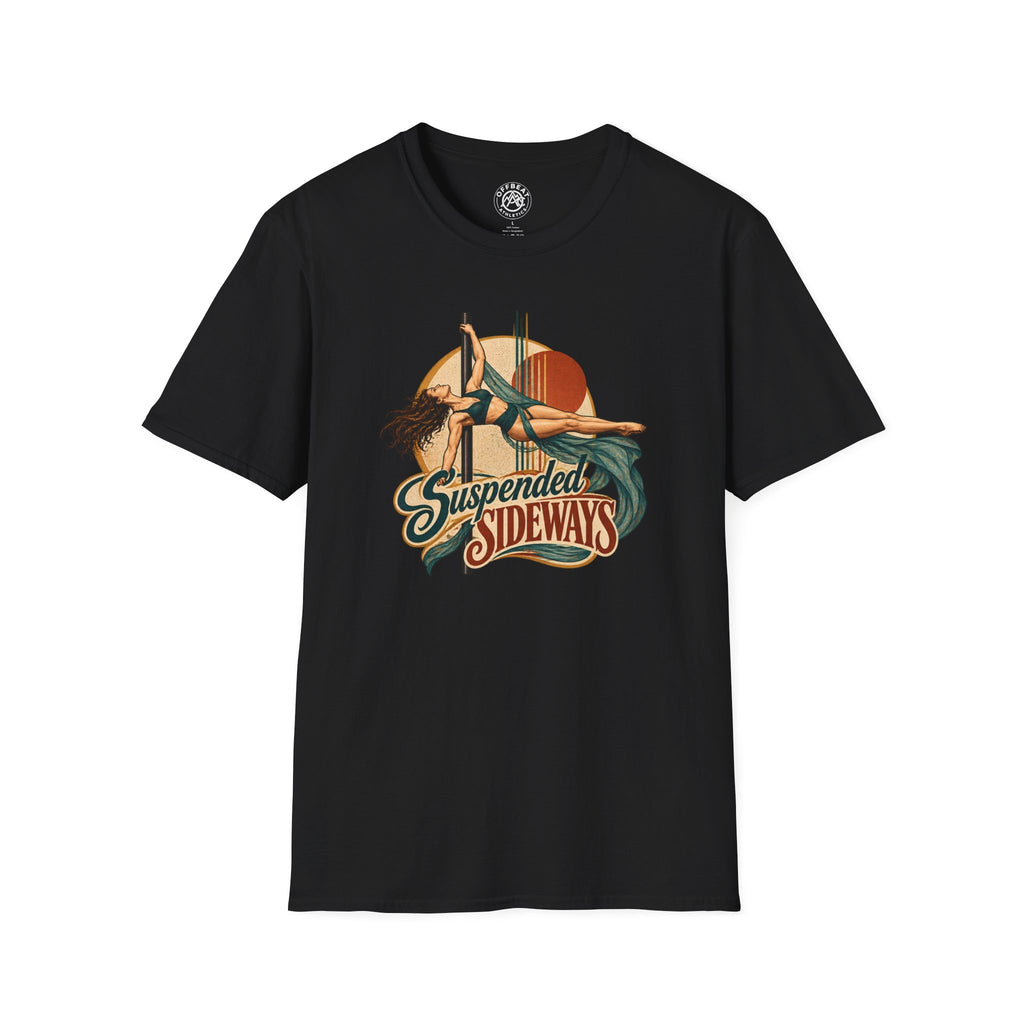 Suspended Sideways Female Pole T-Shirt