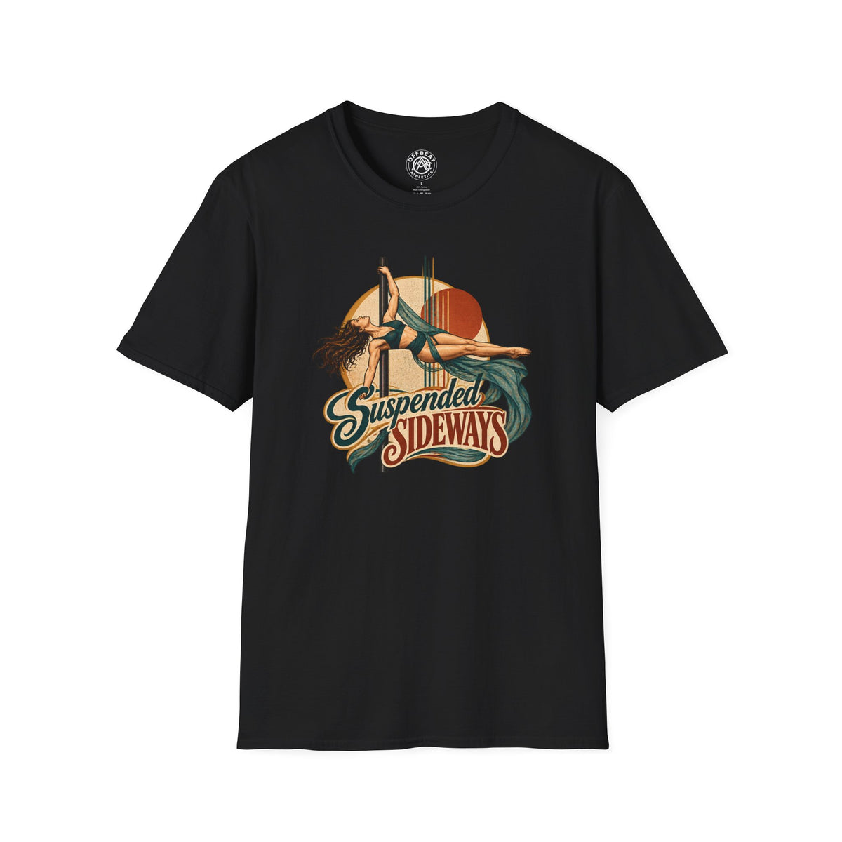 Suspended Sideways Female Pole T-Shirt