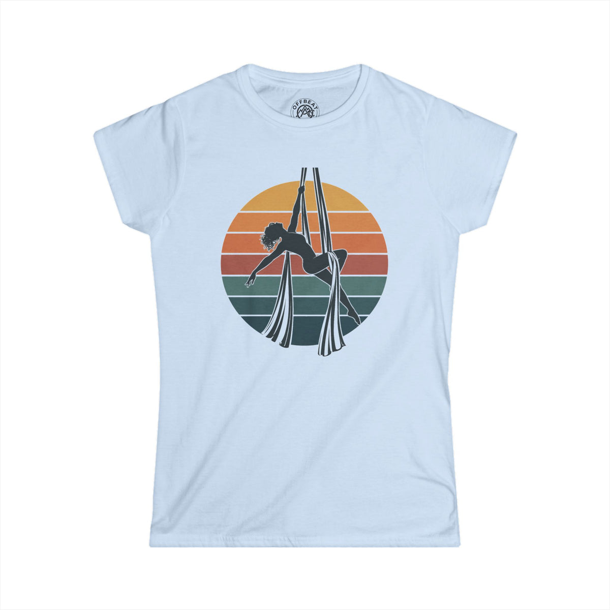 Retro Aerial Silks Sunset Softstyle Tee