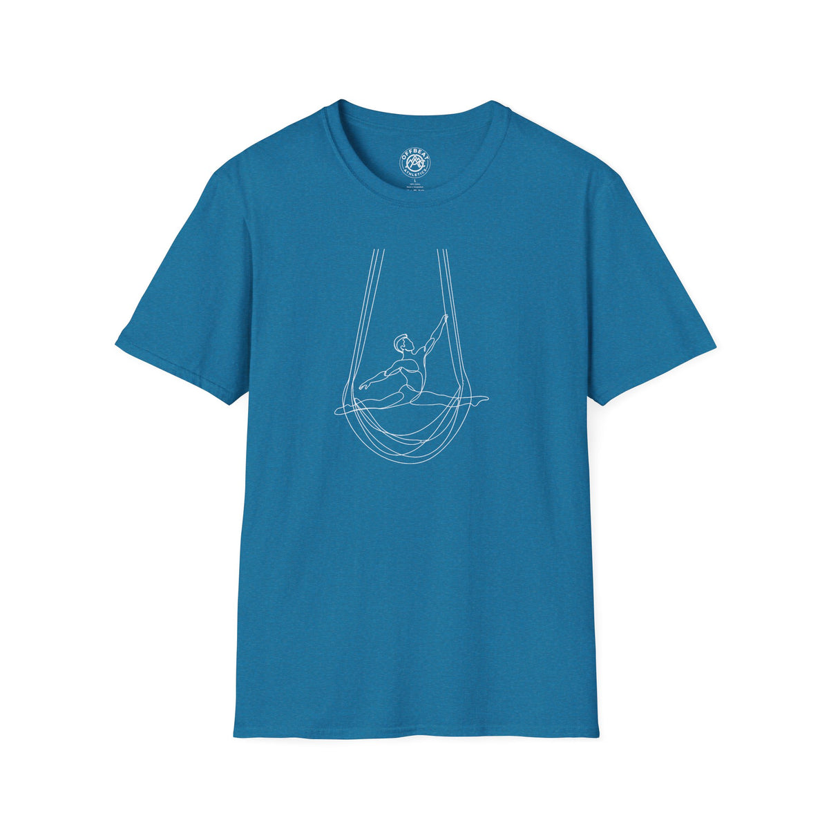 Line Art Aerial Hammock Masculine Figure T-Shirt