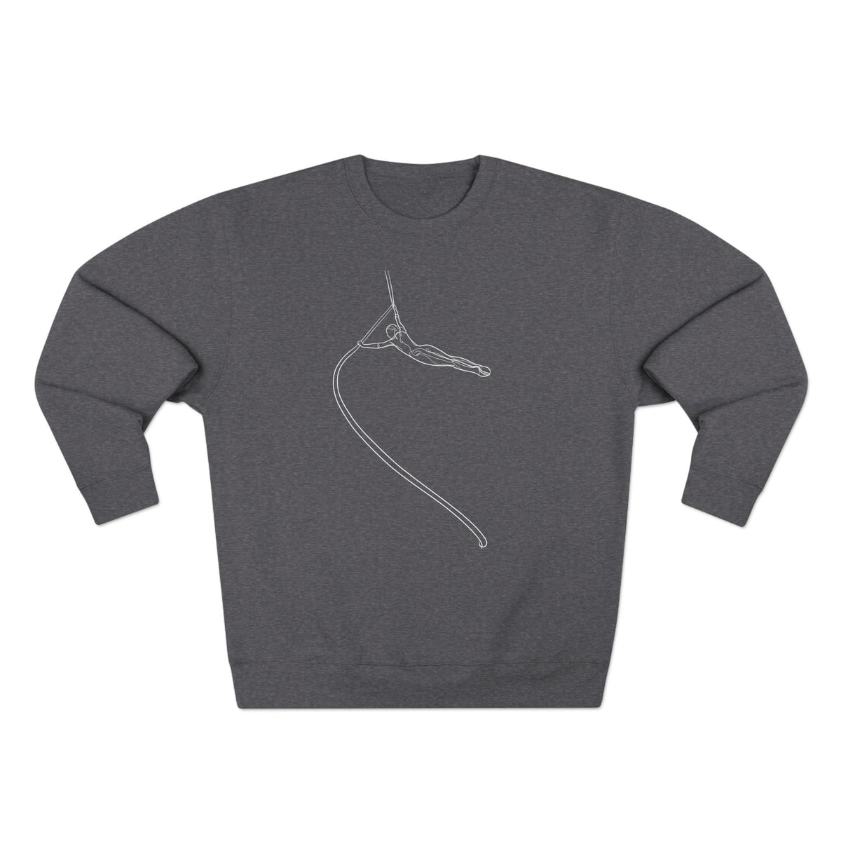 Line Art Spanish Web/Rope Spinning Aerialist Crewneck Sweatshirt