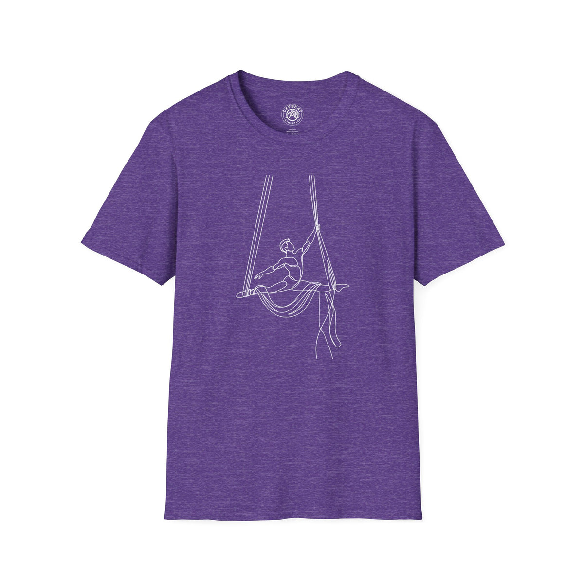 Line Art Aerial Silks Masculine Figure T-Shirt