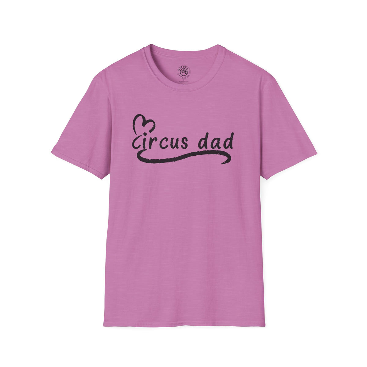 Circus Dad T-Shirt — Heart Script Tee for Family Fans