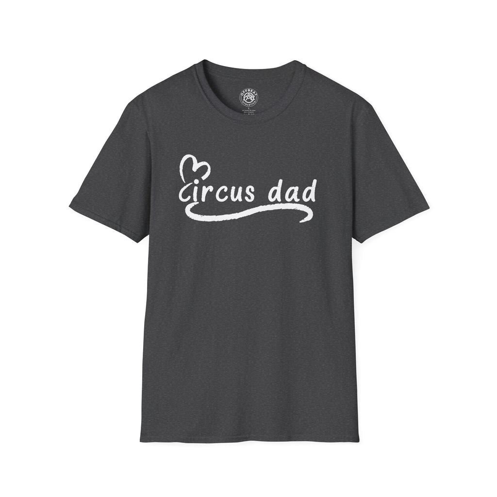 Circus Dad T-Shirt — Heart Script Tee for Family Fans