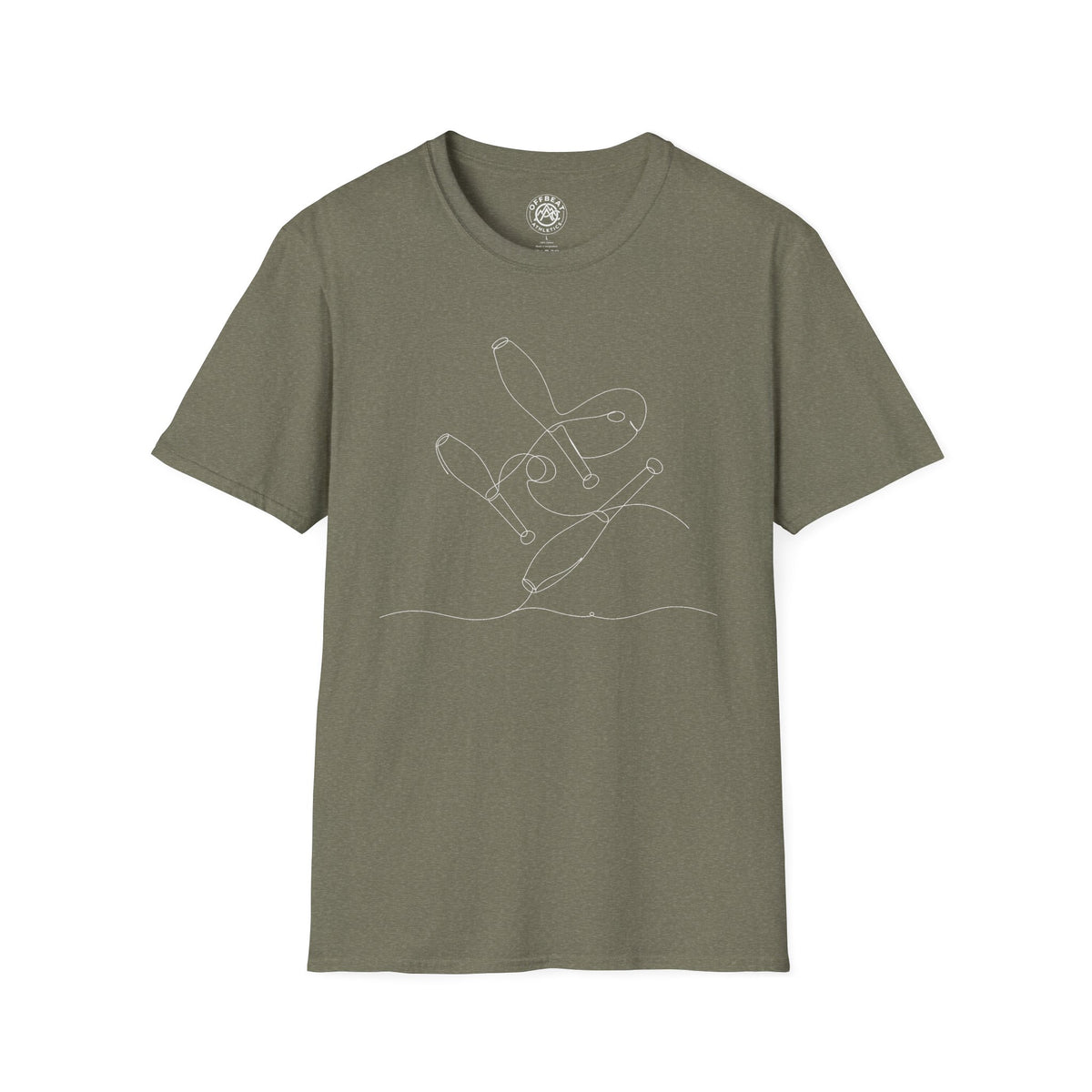 Line Art  3 Juggling Pins T-Shirt