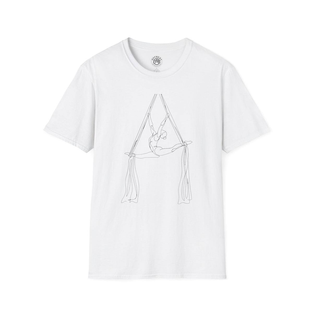 Line Art Aerial Silks Feminine Figure T-Shirt