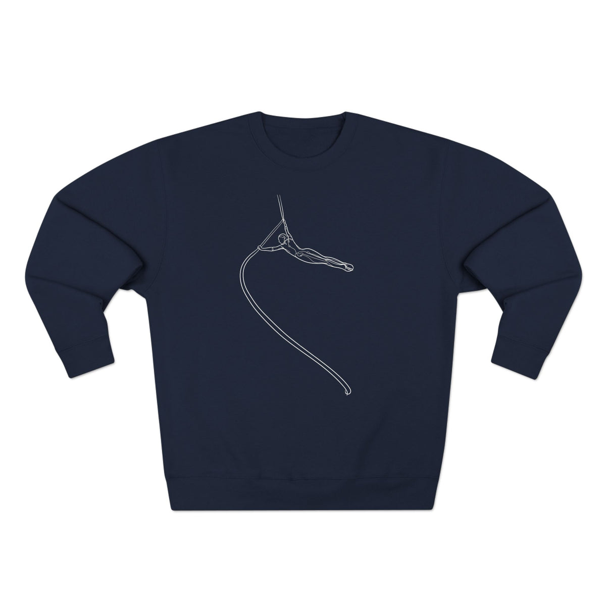 Line Art Spanish Web/Rope Spinning Aerialist Crewneck Sweatshirt
