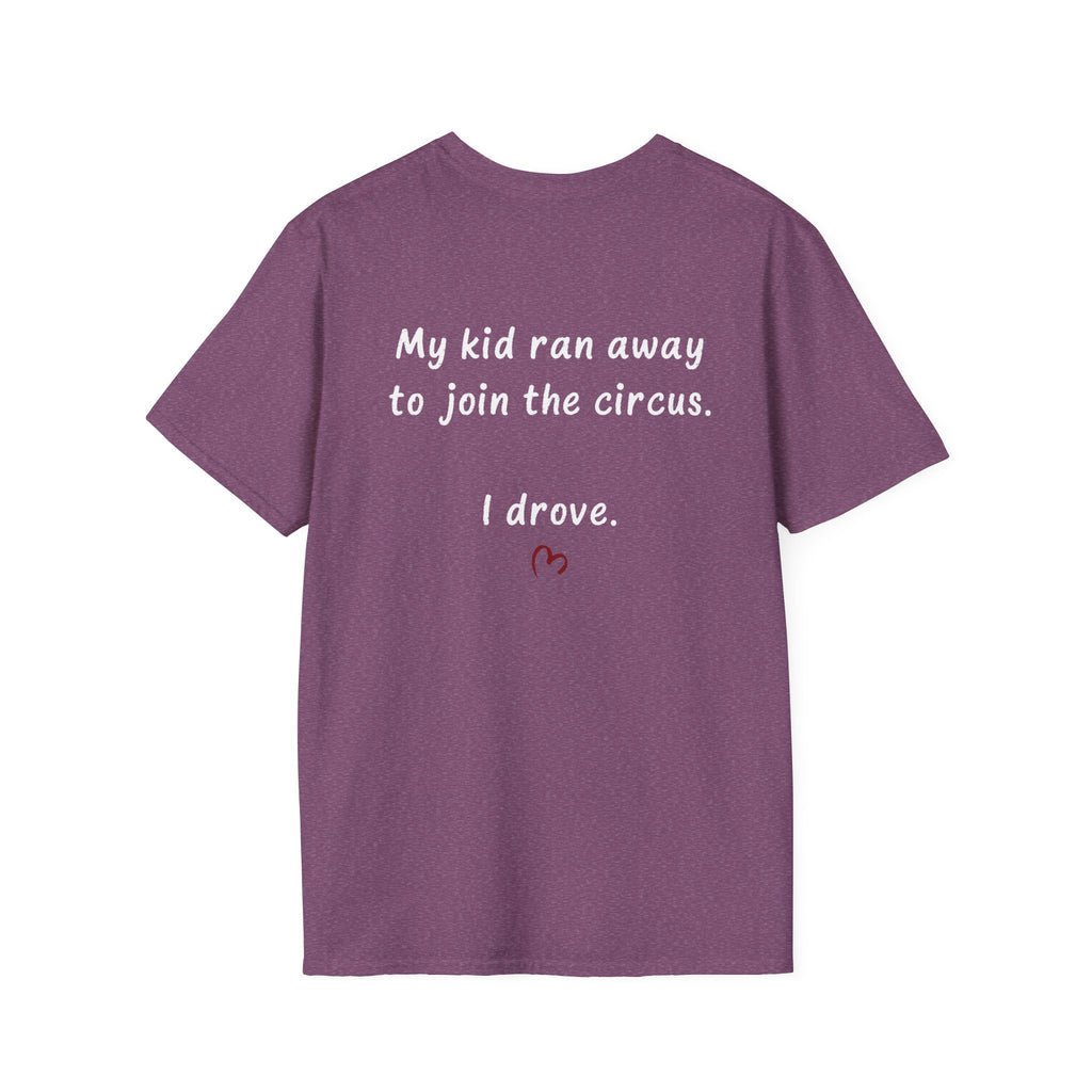 Circus Parent T-Shirt — Heart Script Tee for Family Fans