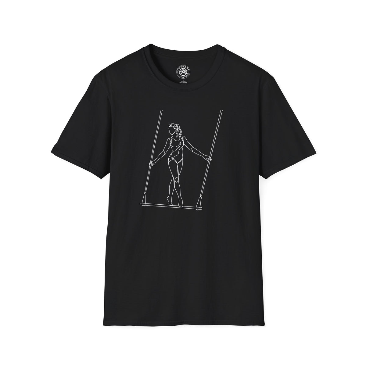 Line Art Trapeze Feminine Figure T-Shirt