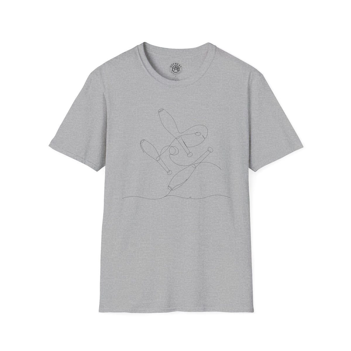 Line Art  3 Juggling Pins T-Shirt