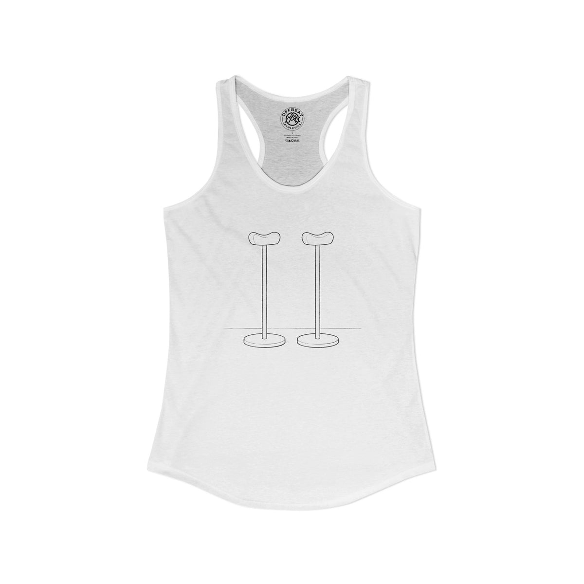 Women's Minimalist Handbalancing Canes Racerback Tank