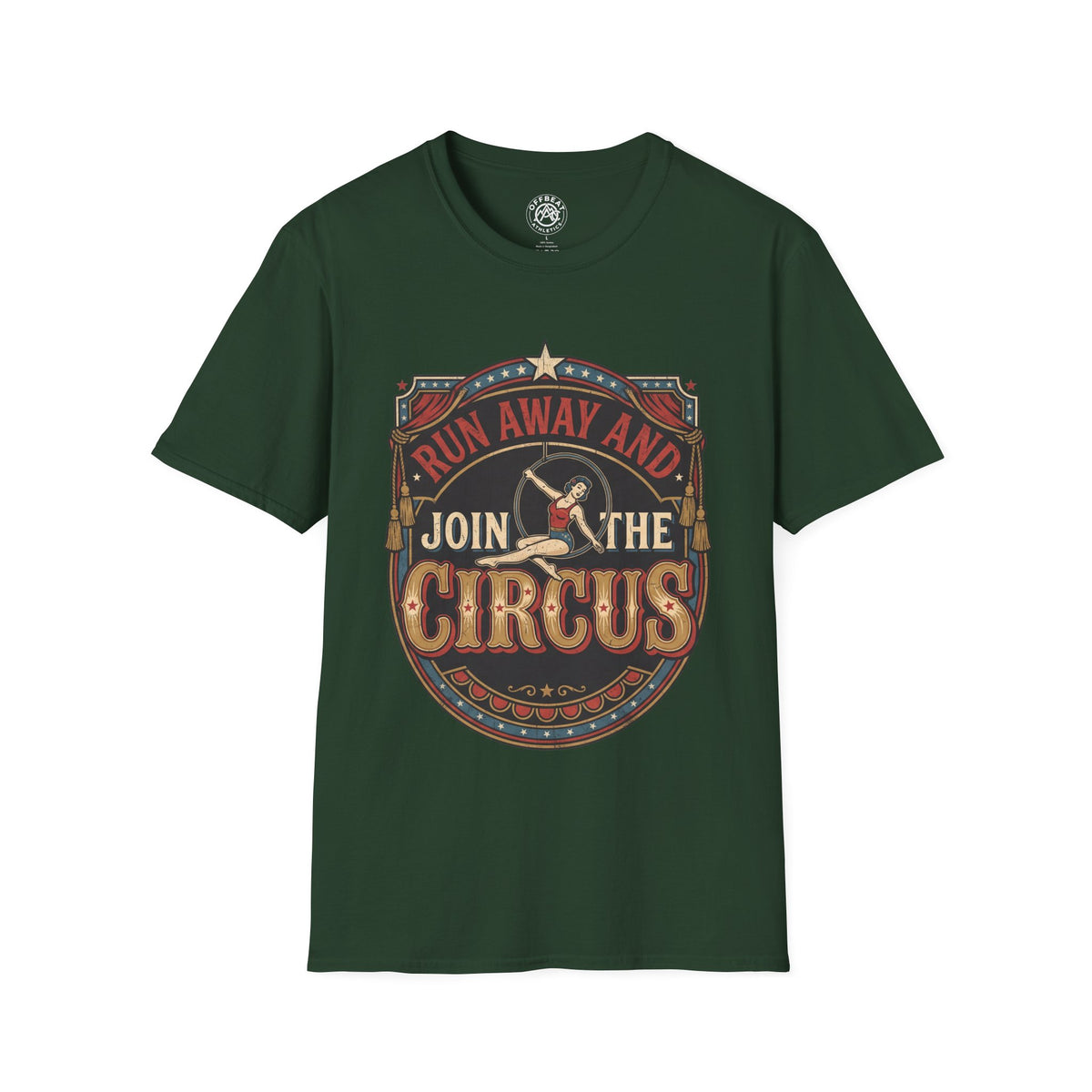 Circus Graphic T-Shirt — "Run Away and Join the Circus" Vintage Poster Tee