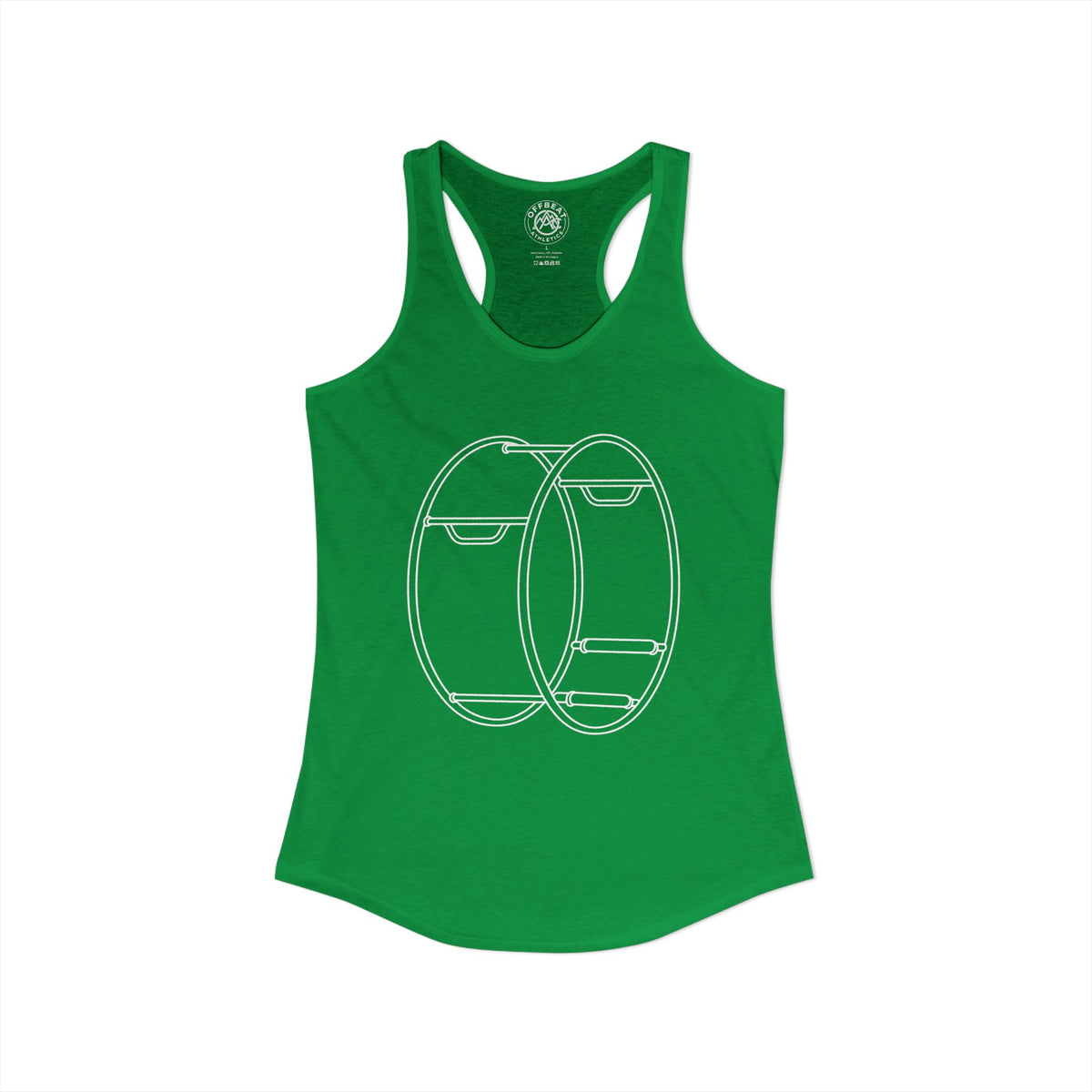 Women's Minimalist German Gym Wheel Racerback Tank