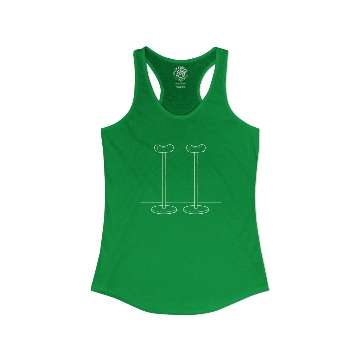 Women's Minimalist Handbalancing Canes Racerback Tank