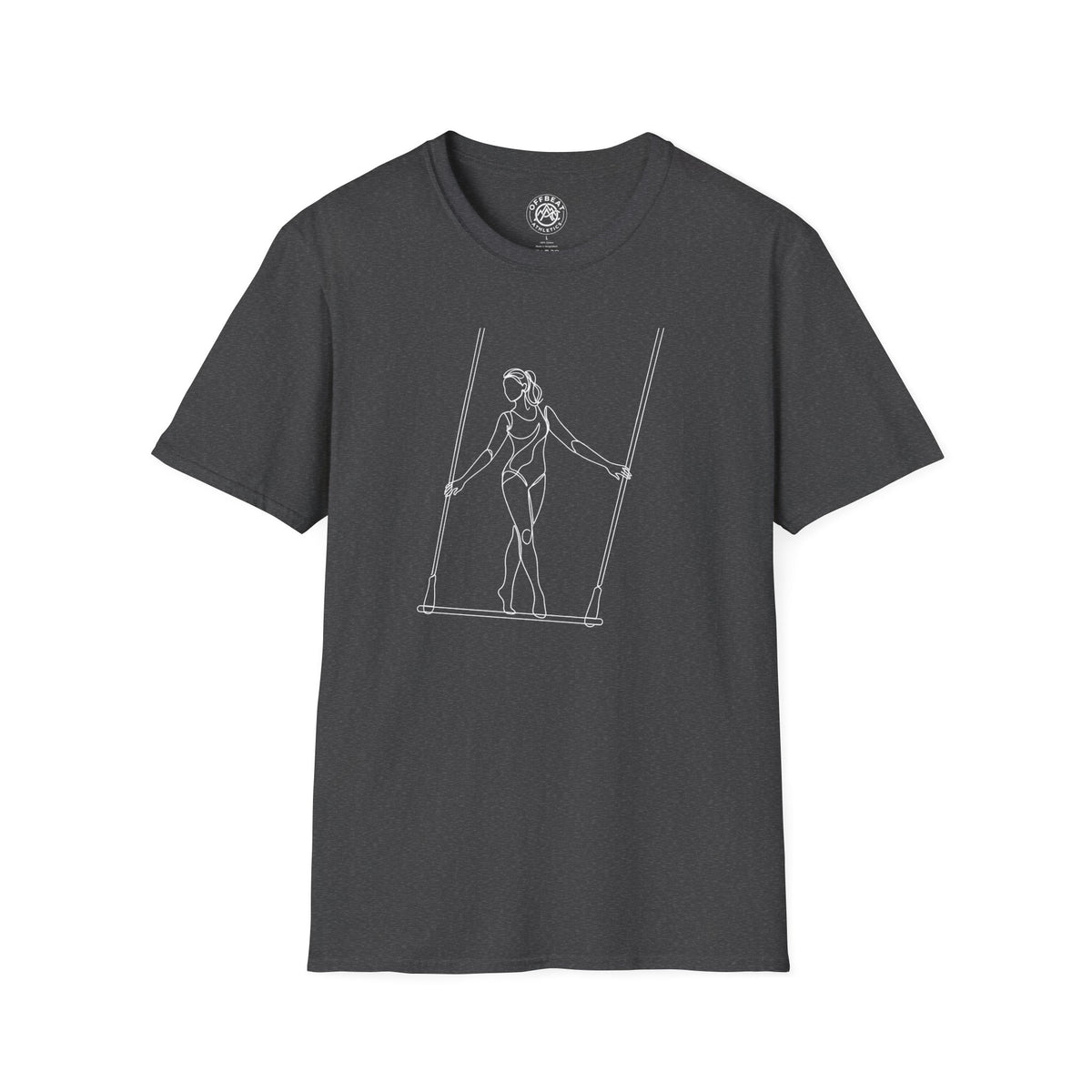 Line Art Trapeze Feminine Figure T-Shirt