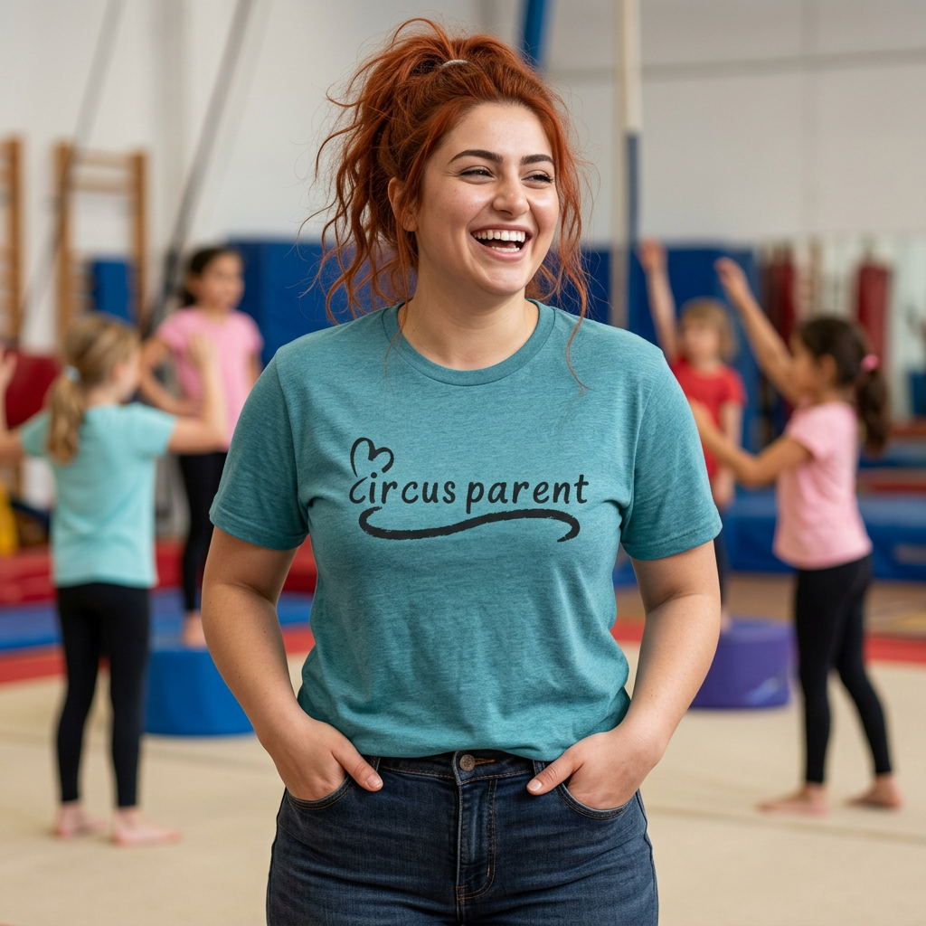 Circus Parent T-Shirt — Heart Script Tee for Family Fans