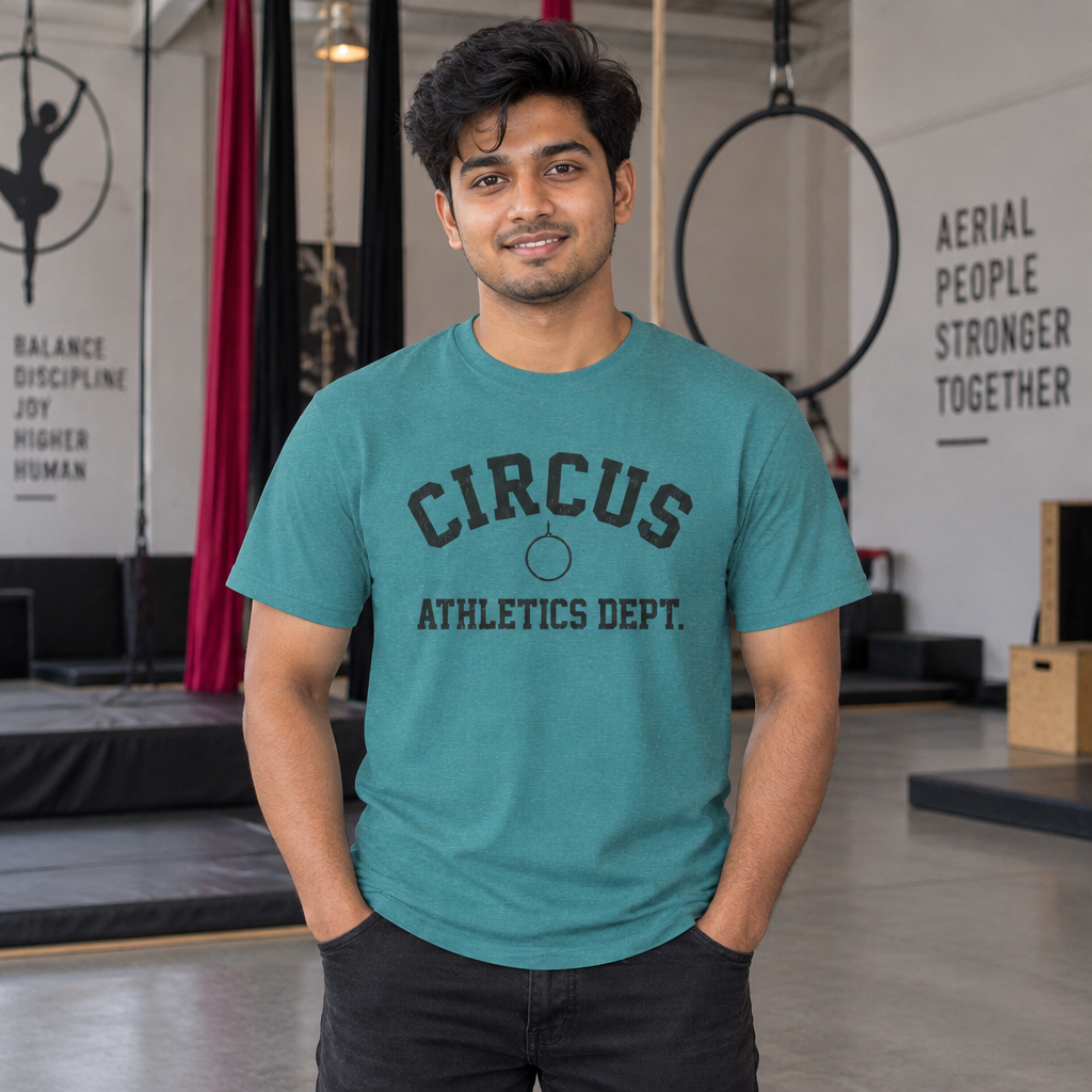 Circus Athletics Dept. T‑Shirt — Vintage Gymstyle Circus Tee