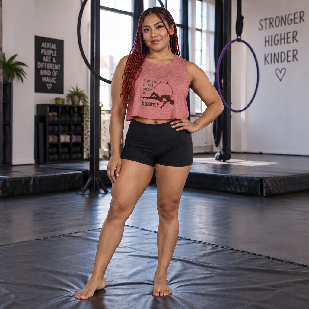 Balance Women's Crop Top — "In the end, it's all a question of balance" Graphic Tank