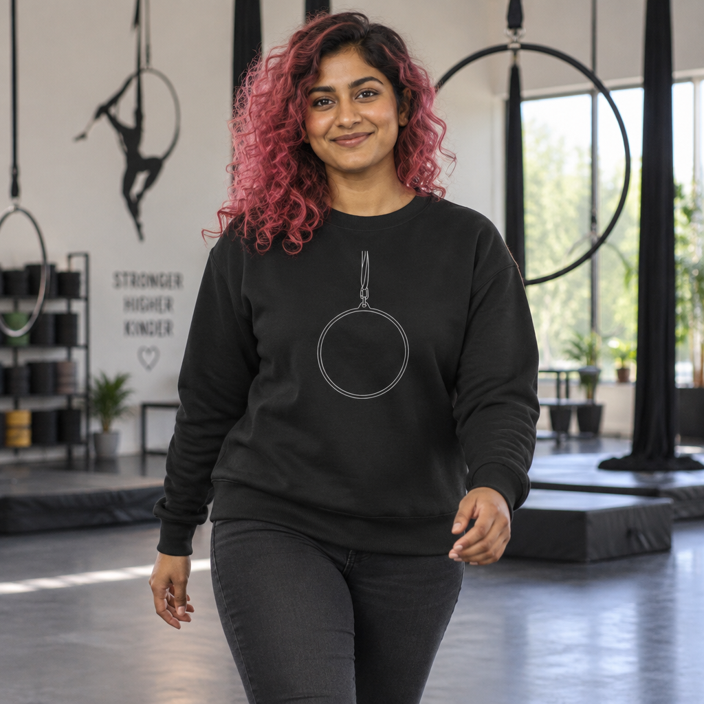 Minimalist Aerial Lyra Crewneck Sweatshirt
