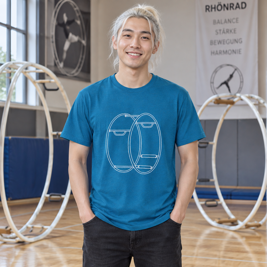 Minimalist German Gym Wheel T-Shirt
