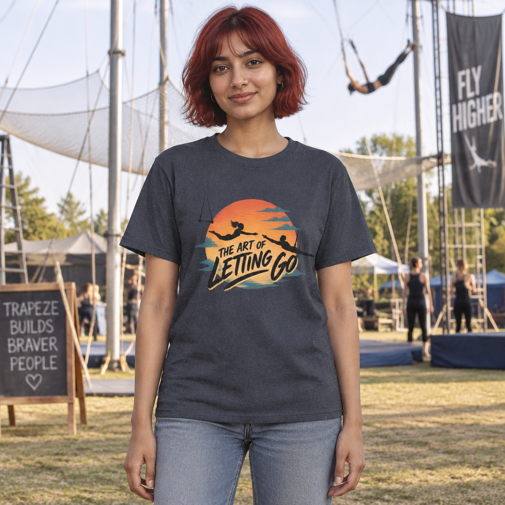 The Art of Letting Go Flying Trapeze T-Shirt