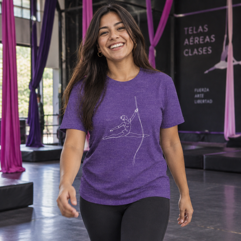 Line Art Spanish Web Feminine Figure T-Shirt