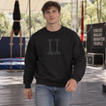 Minimalist Handbalancing Canes Crewneck Sweatshirt