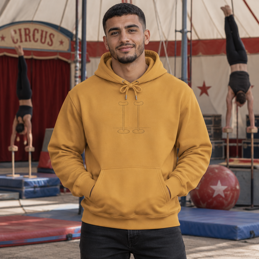 Minimalist Handbalancing Canes Fleece Hoodie