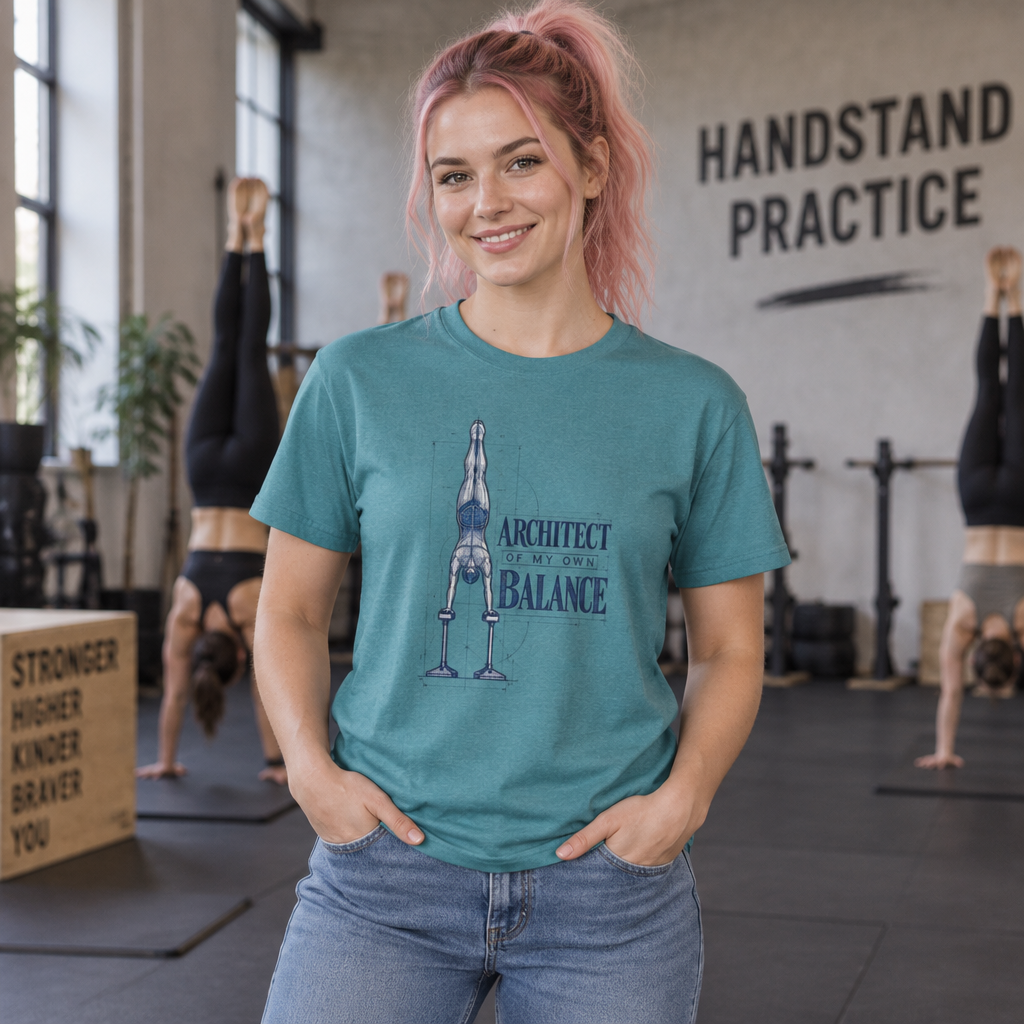 Female Figure Architect of My Own Balance Handbalancer T-Shirt