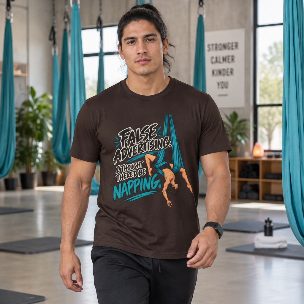 False Advertising Funny Aerial Hammock Male T-Shirt