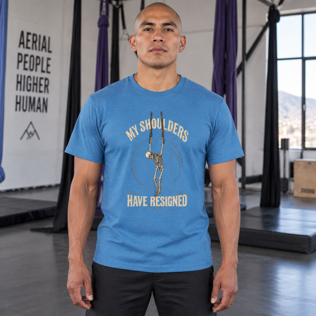 My Shoulders Have Resigned Skeleton Aerial Straps Shirt