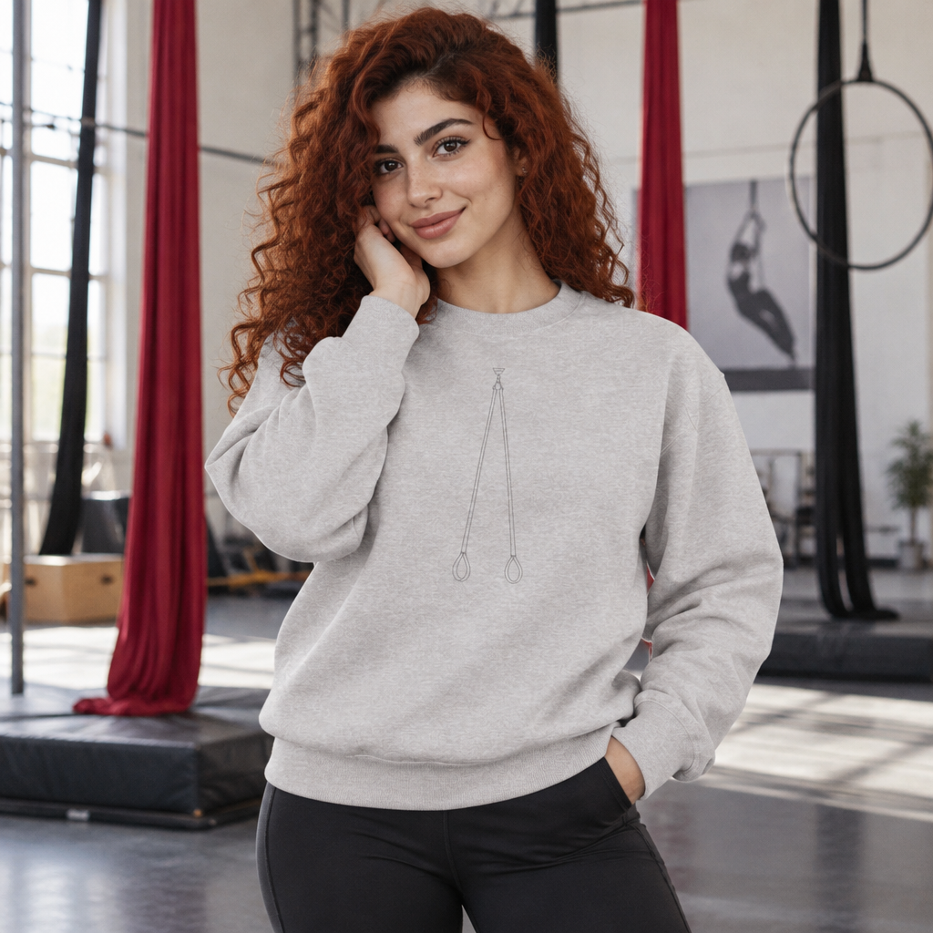 Minimalist Aerial Straps Crewneck Sweatshirt
