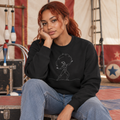 Line Art Female Juggler Crewneck Sweatshirt