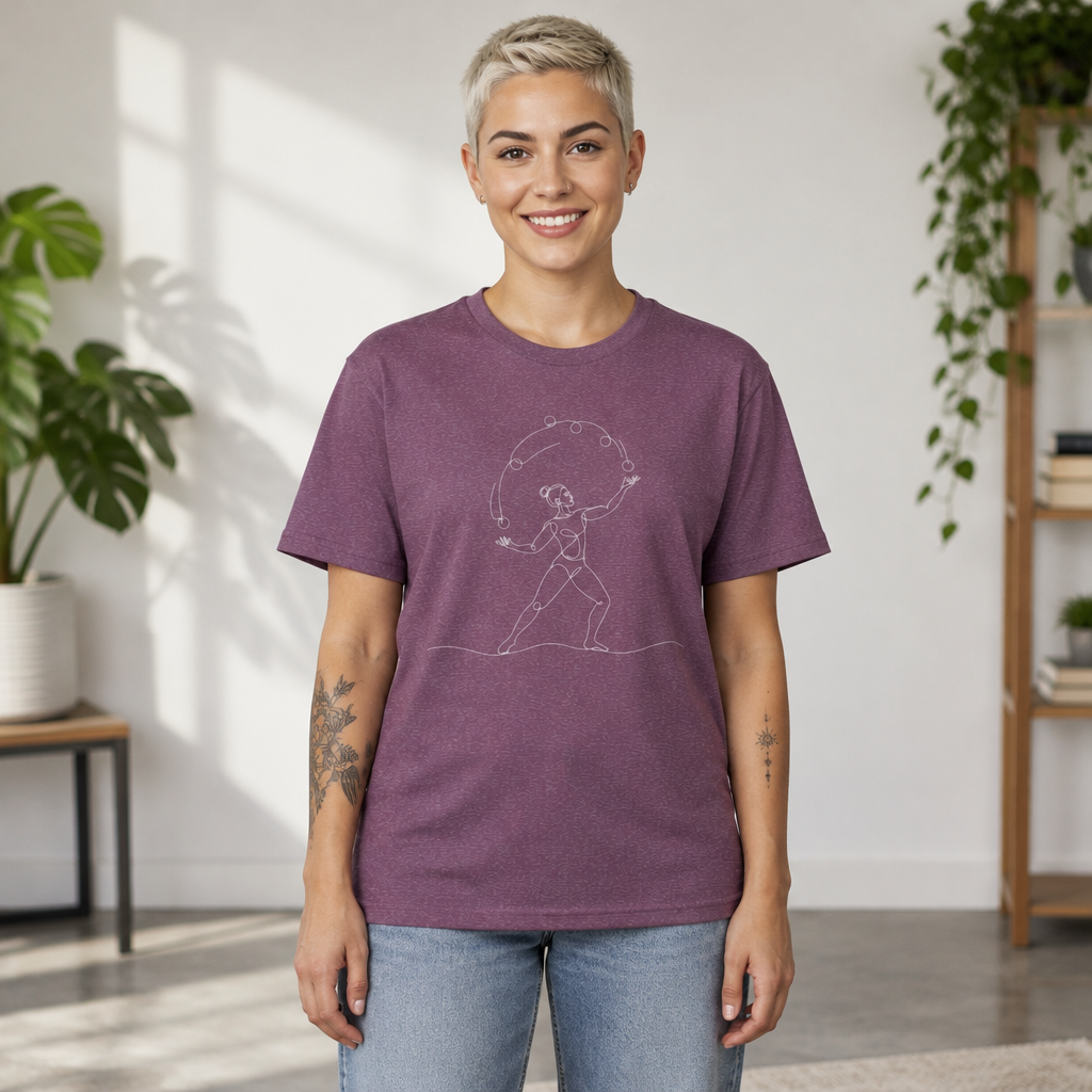 Line Art  Female Juggler T-Shirt