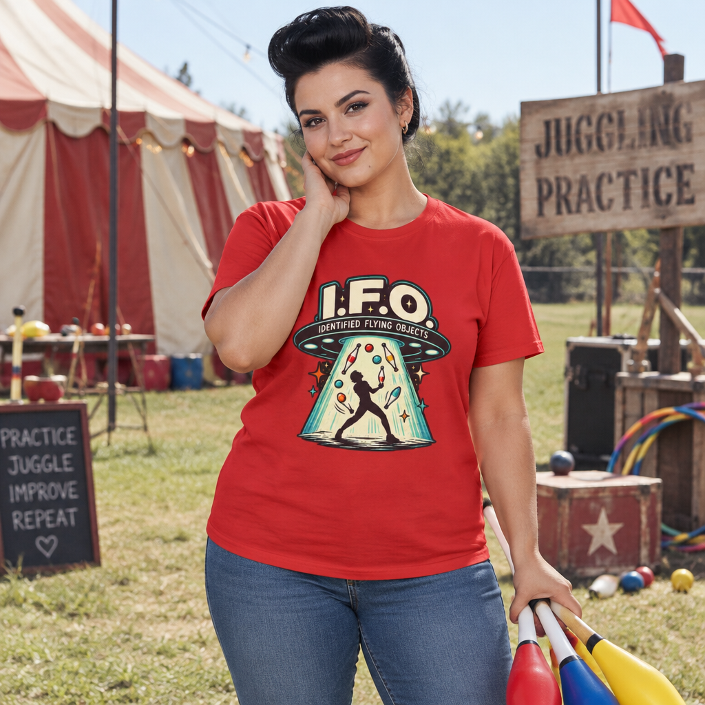 IFO Identified Flying Objects Juggling T-Shirt