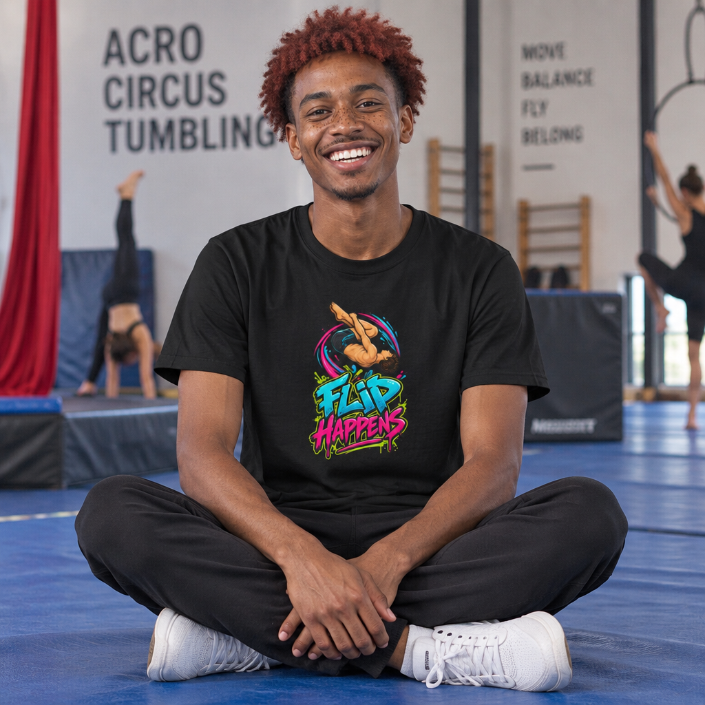 Flip Happens Male Tumbling Shirt