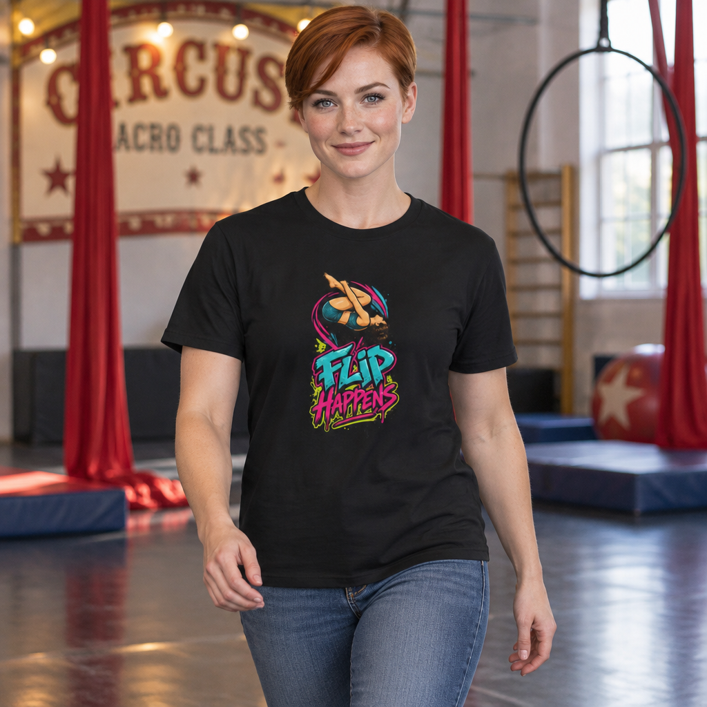 Flip Happens Female Tumbling Shirt