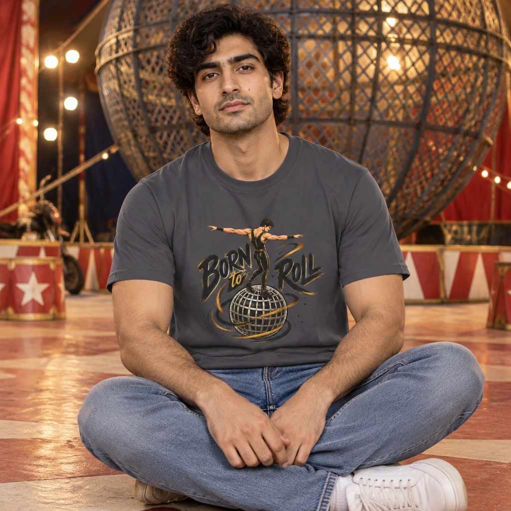 Born to Roll Rolling Globe T-Shirt