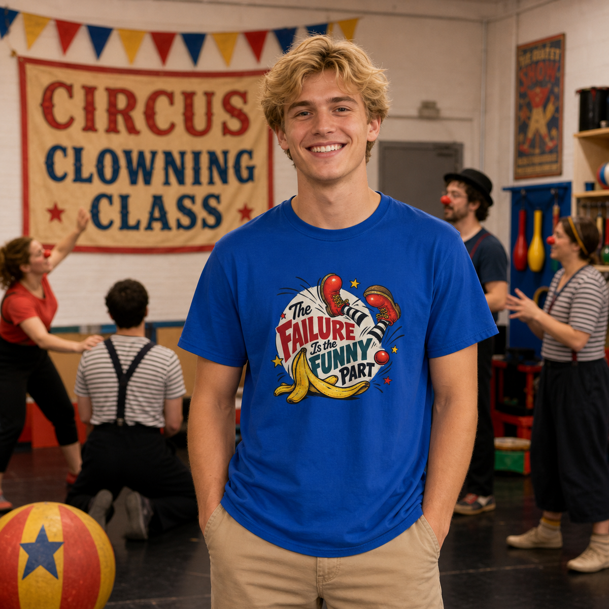 The Failure is the Funny Part Clown T-Shirt
