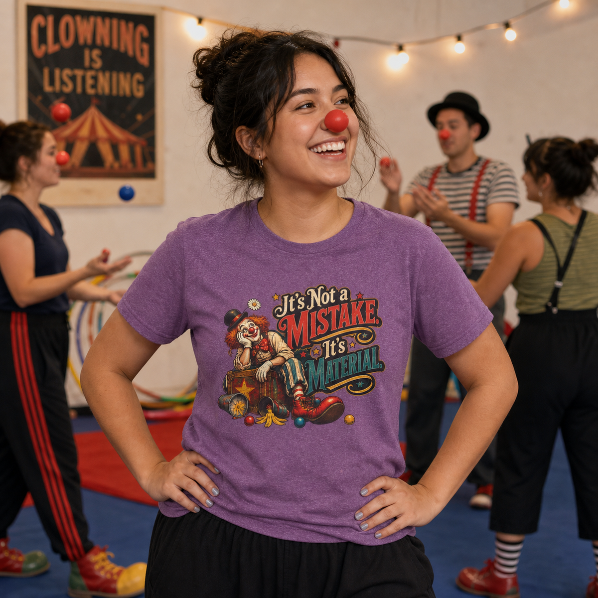 It's Not a Mistake, It's Material Clowning T-Shirt