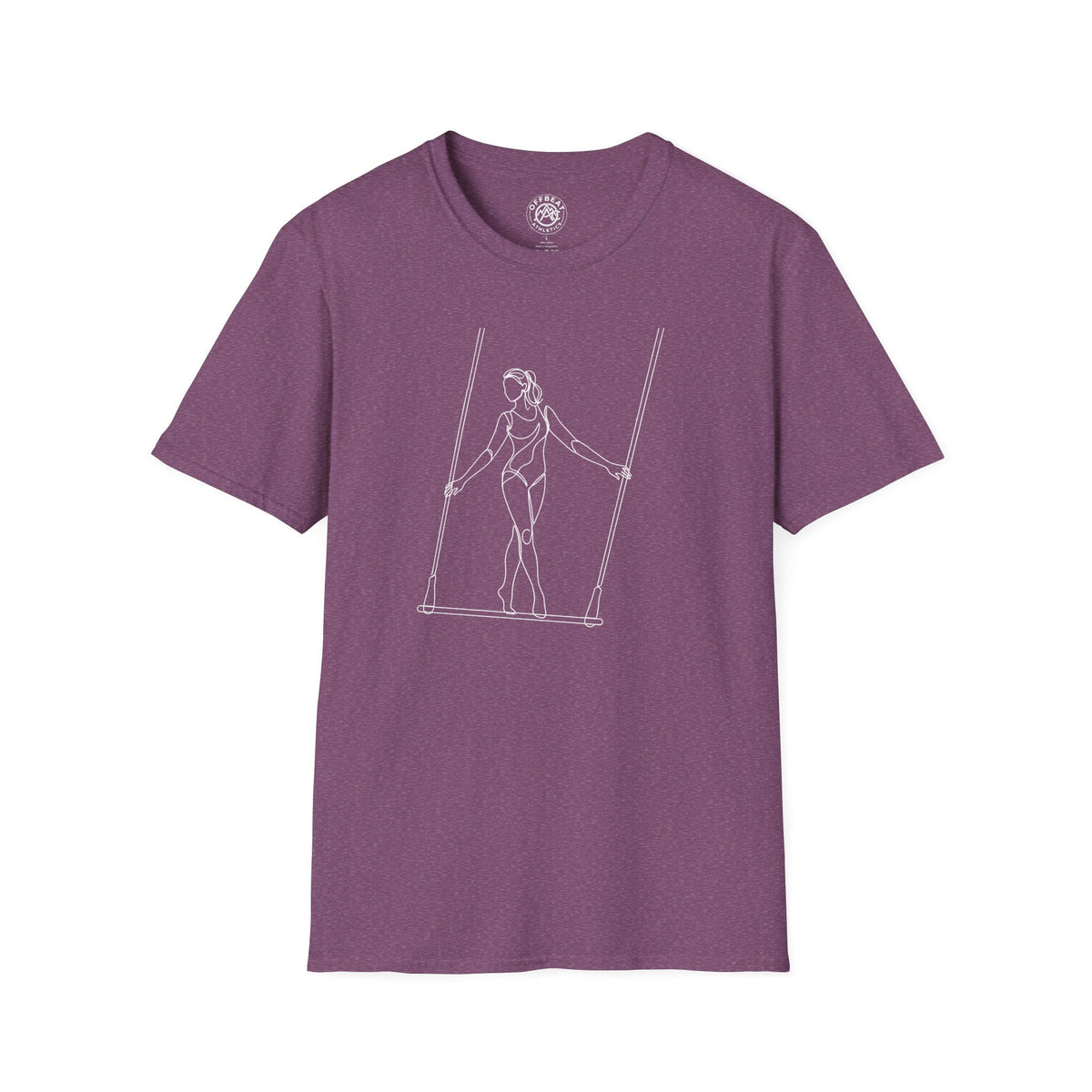 Line Art Trapeze Feminine Figure T-Shirt