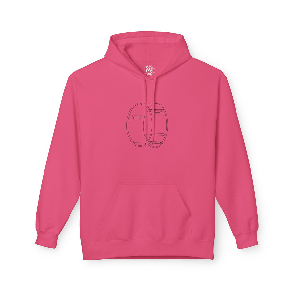 Minimalist German Gym Wheel Fleece Hoodie