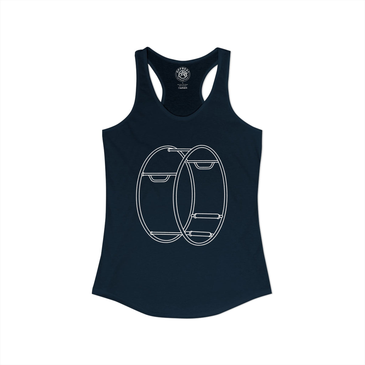 Women's Minimalist German Gym Wheel Racerback Tank