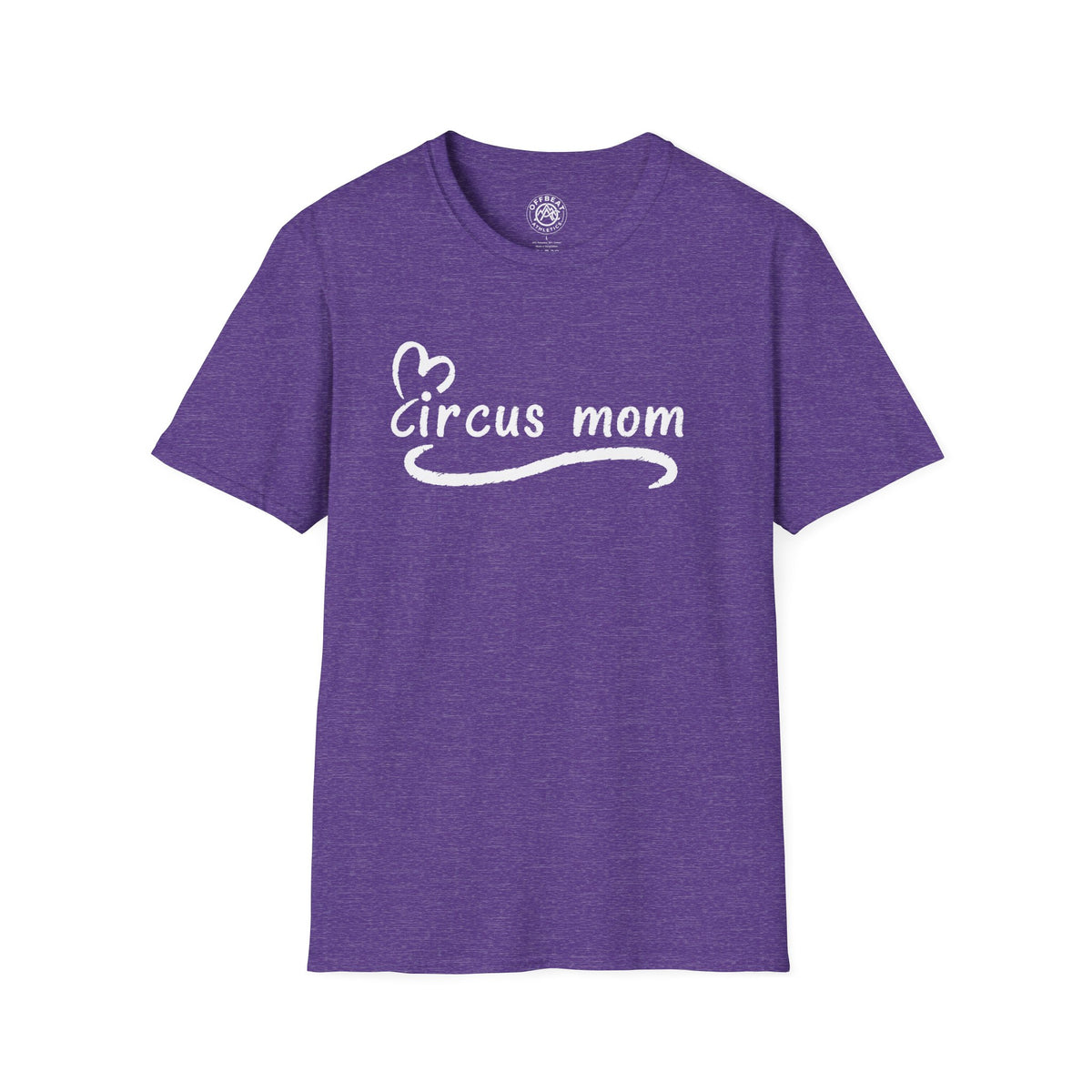 Circus Mom T-Shirt — Heart Script Tee for Family Fans