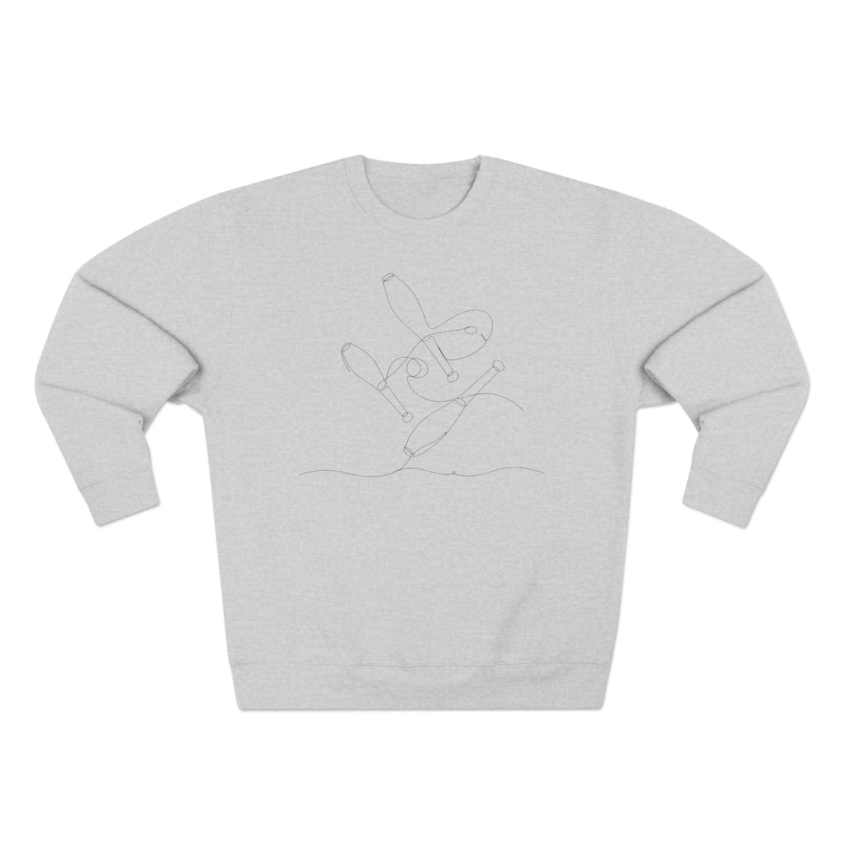Line Art 3 Pins Crewneck Sweatshirt