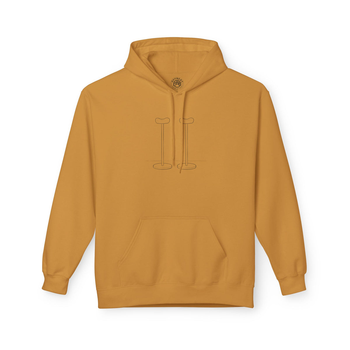 Minimalist Handbalancing Canes Fleece Hoodie