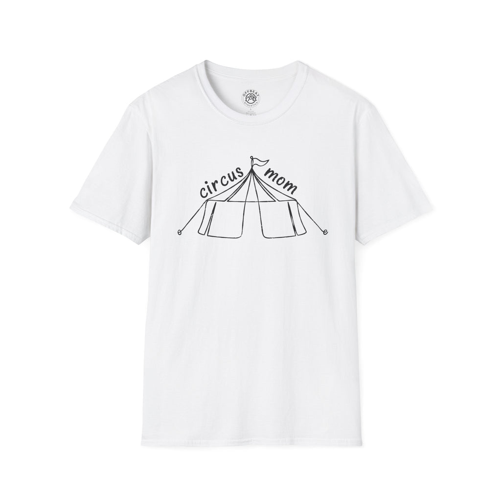 Circus Mom T-Shirt – Hand-Drawn Circus Tent Mothers' Tee