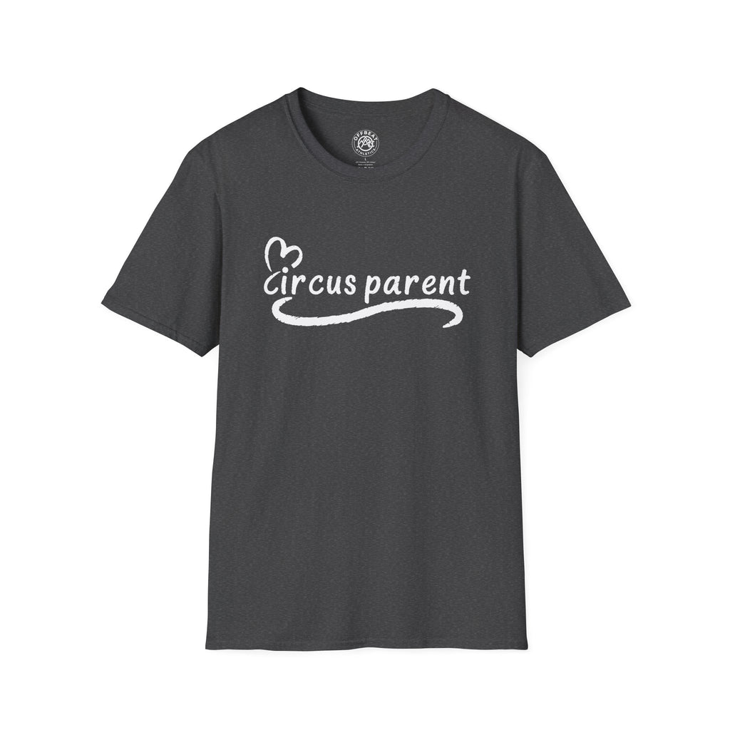 Circus Parent T-Shirt — Heart Script Tee for Family Fans